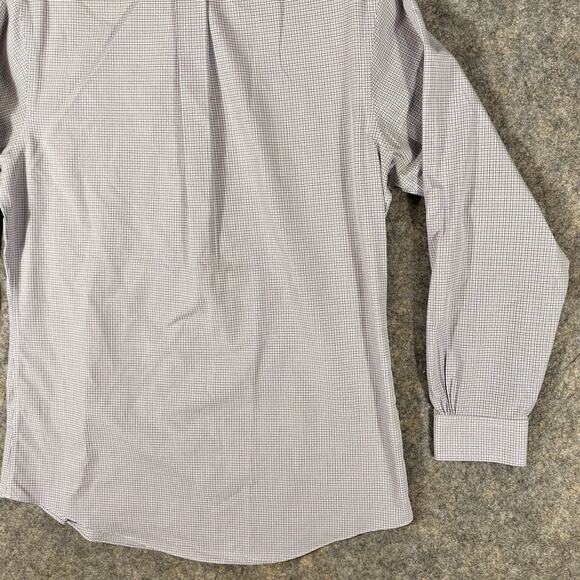 Brooks Brothers Dress Shirt plaid 15 1/2‎ - 33 Blue White Red Button Down - Picture 9 of 11